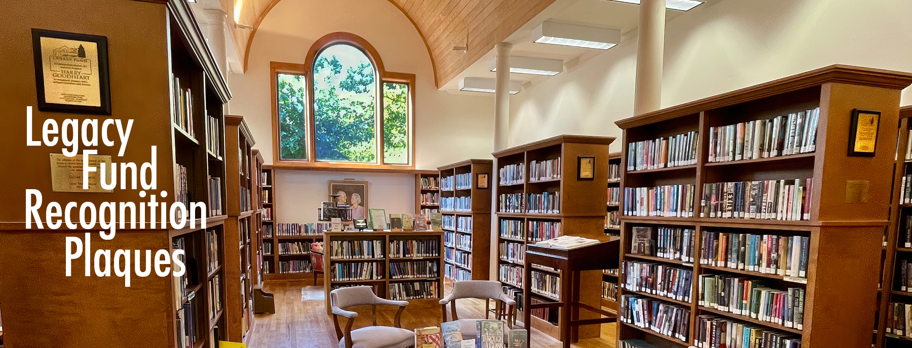 The Lanier Library Tryon, NC Leagcy Fund Recognition Plaques